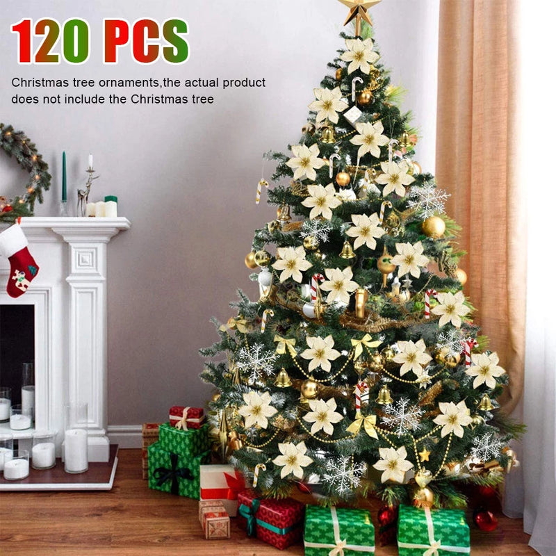 120pçs Enfeites de Natal/Árvore de Natal