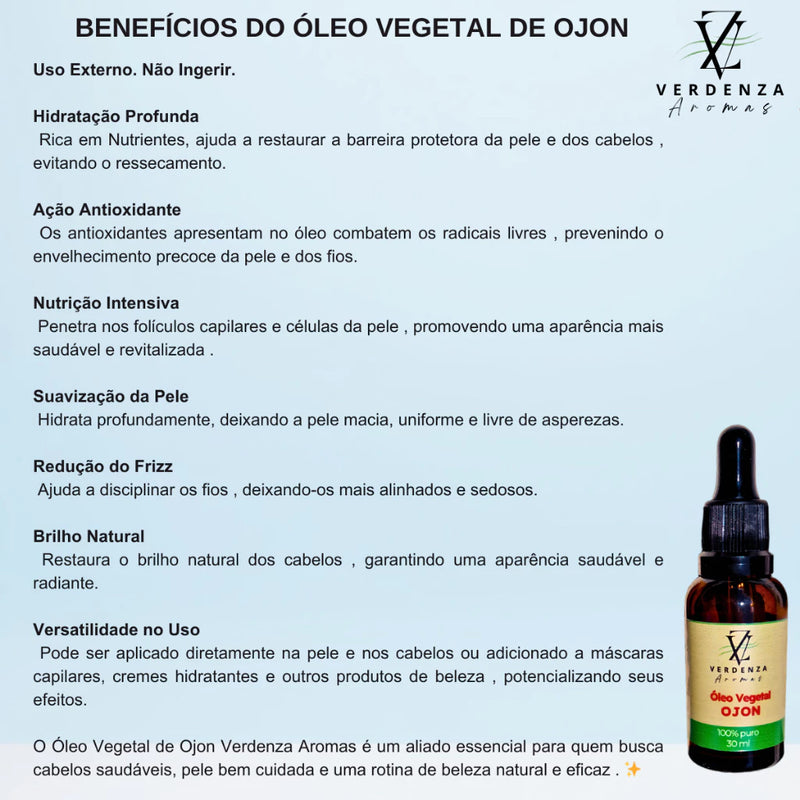 Kit Terapia Capilar - Óleos Ojon e Alecrim 30ML 100% Puro Natural