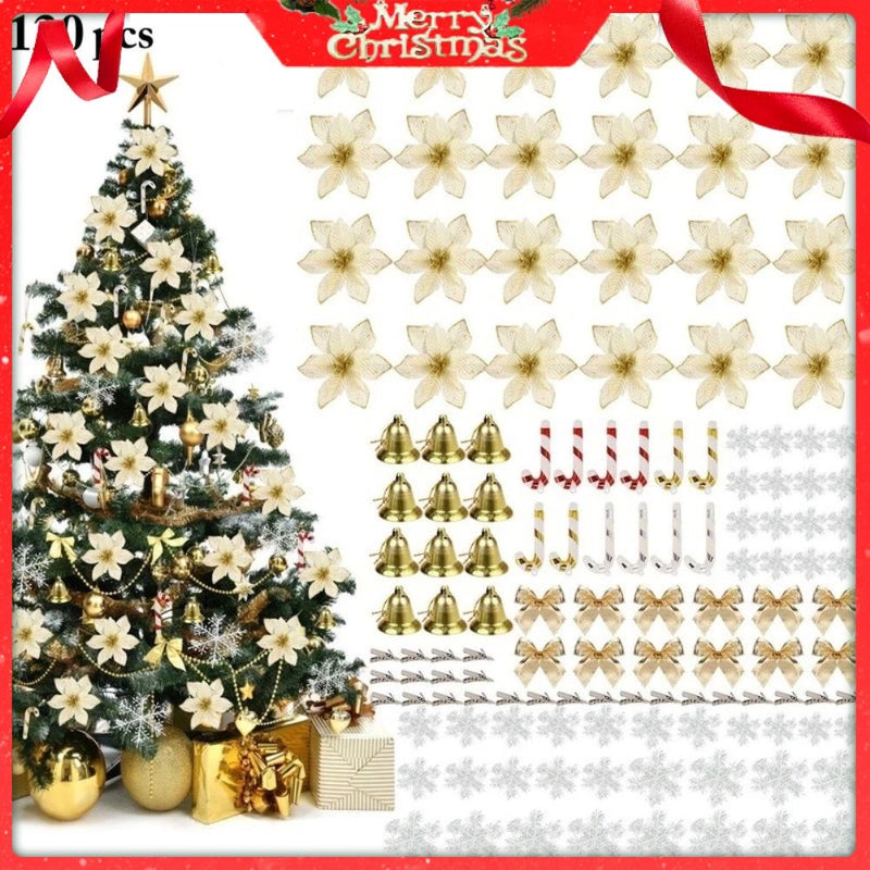 120pçs Enfeites de Natal/Árvore de Natal